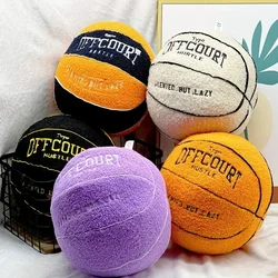 Off Court Basketball Pillow Plush Soccer Mascot with A Pillow Coral Fleece PP Cotton Filling Toys for Ages 14 Plush Dolls Pillow