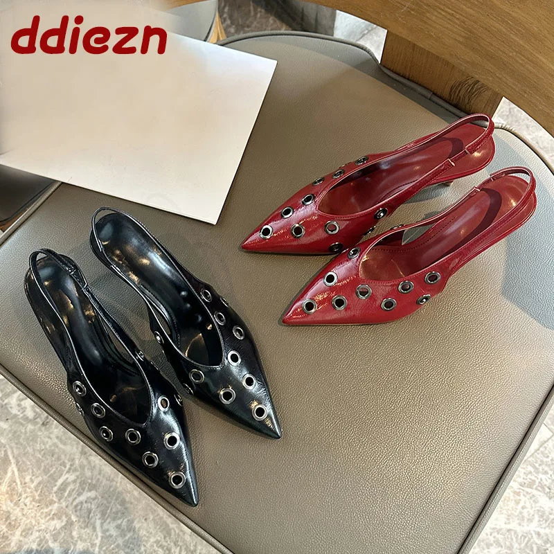 حجم كبير 43 موضة المعادن النساء مضخات الكعوب أحذية جديدة في 2025 الإناث أشار تو الأحذية السيدات أحذية رقيقة عالية الكعب #1