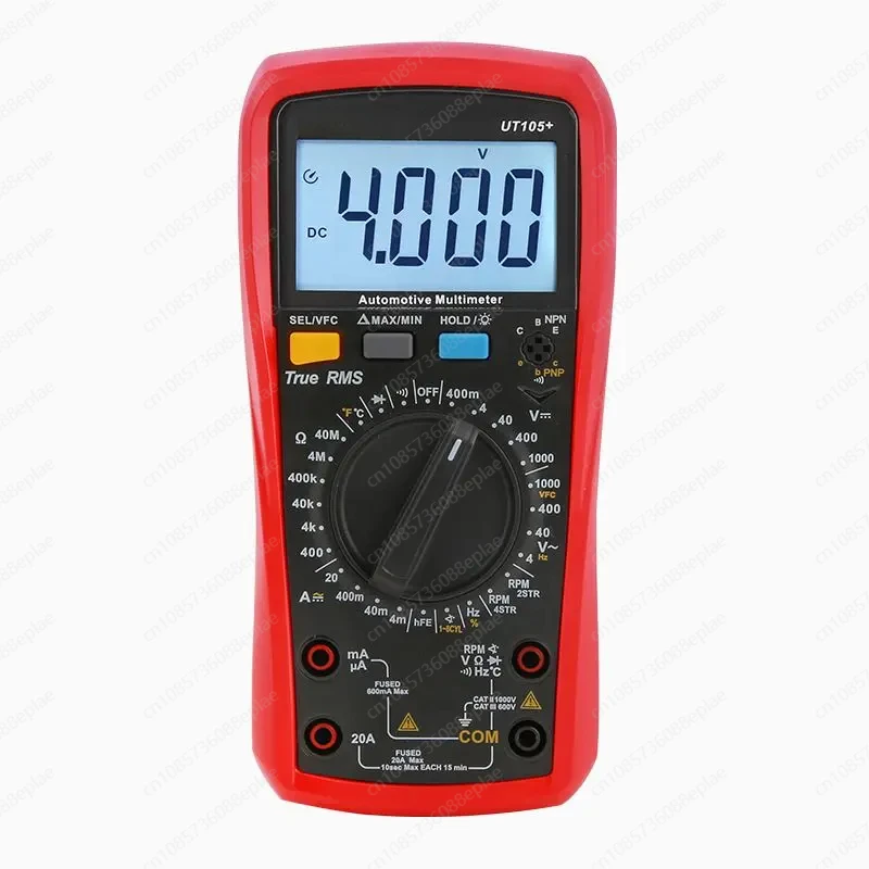 UT105+ UT107+ Digital Automotive Multimeter Car AC DC Current Tester Voltmeter Capacimeter Frequency Meter Temperature