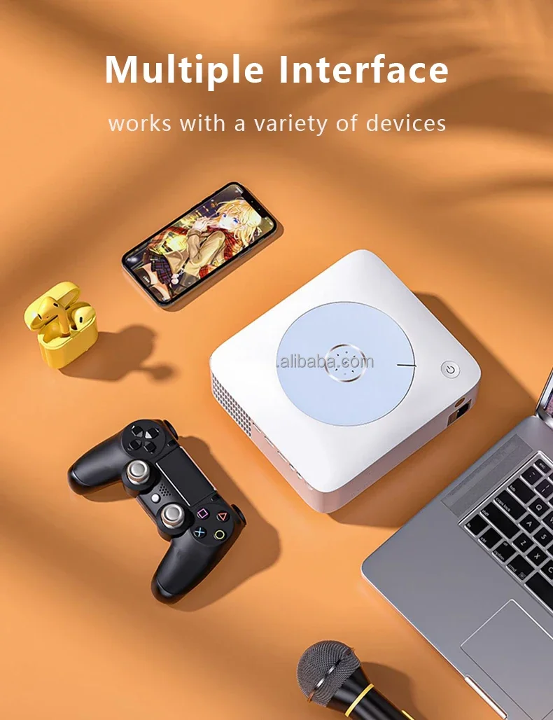 Projecteur 1080P Projecteurs de théâtre multimédia 4K Projecteur de télévision intelligent Projecteurs extérieurs