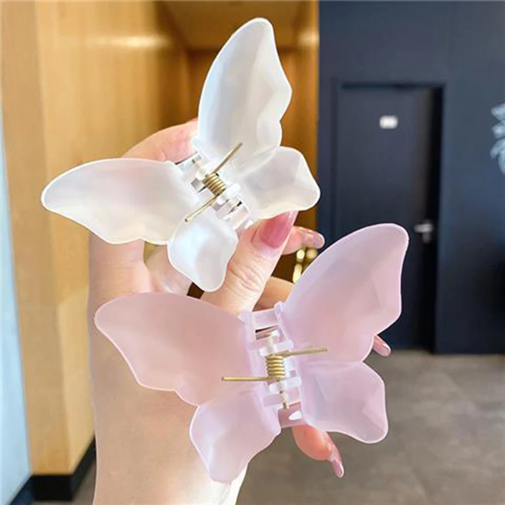 Fashion Girl Butterfly Hairpin Geometric Crab Hairpin Sweet Hair Accessories Headwear Grab Clip Women Hair Accessories