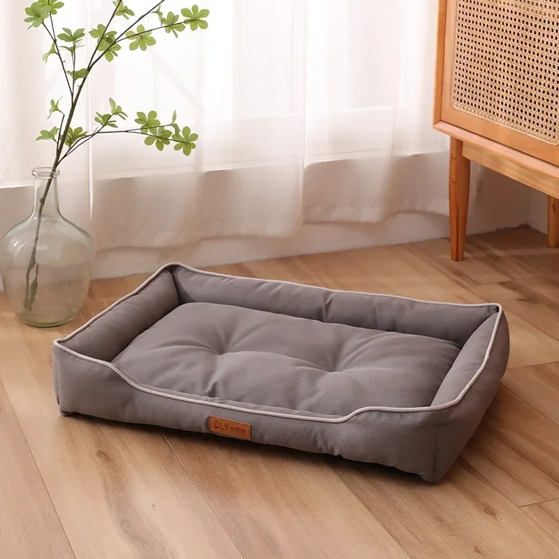 yesWaterproof Dog Bed 600D Oxford Pet Dogs Beds for All Seasons Thickened PP Cotton Filling Bite-resistant Pet Mat Dog Accessori
