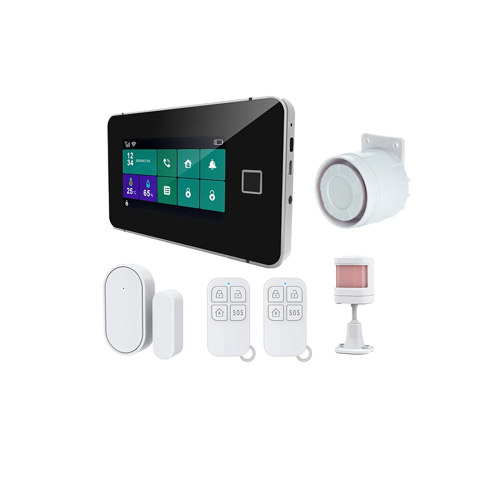 Indoor Anti Theft Smart Intruder Wireless House Security Tuya Burglar Wifi 4g GSM Home Alarm System Kit