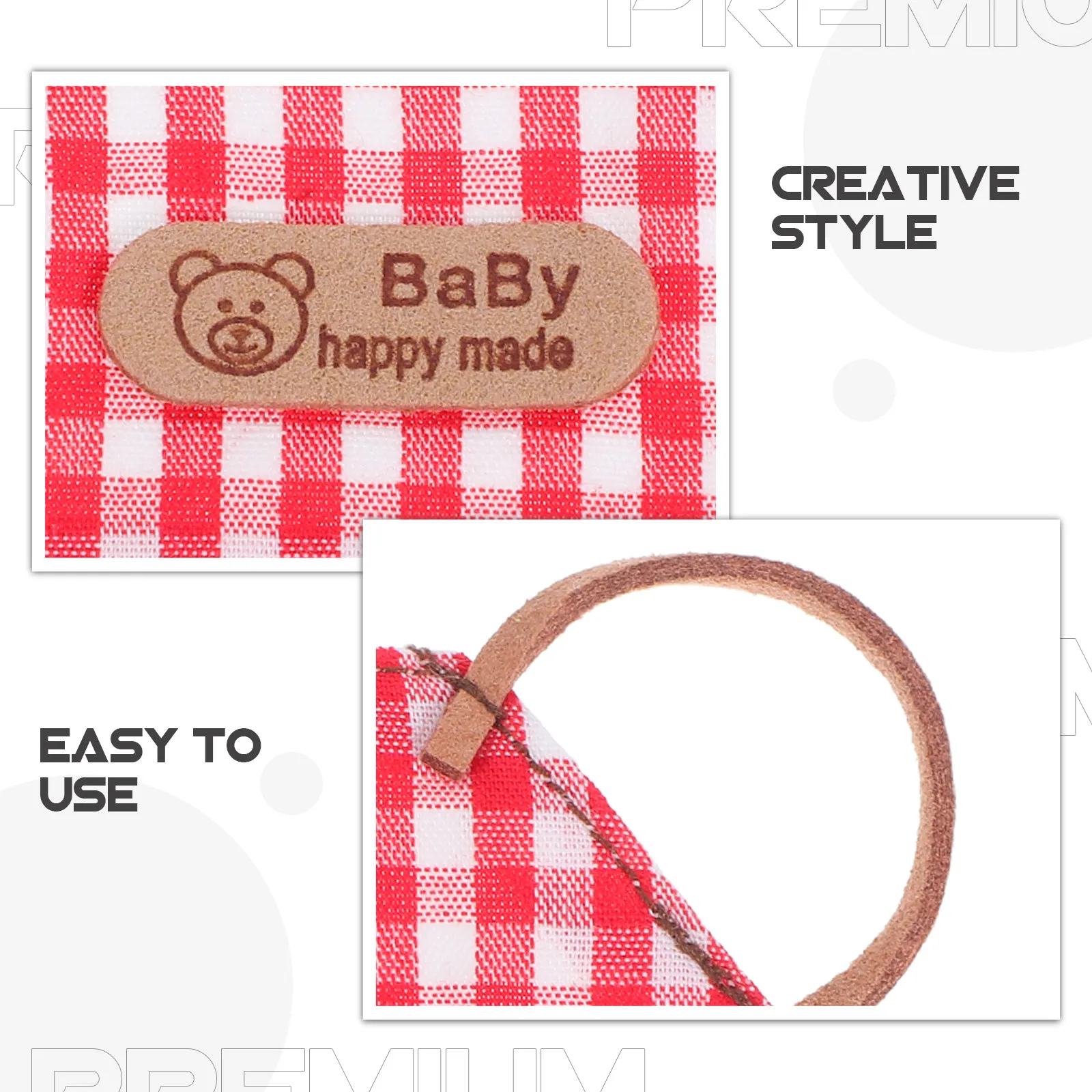2pcs Washable Checkered Apron for 10-15cm Dollhouse Kitchen Props, Baking & Role Play Accessory