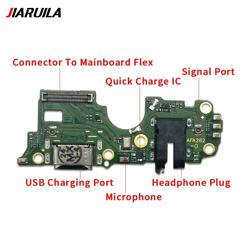 10Pcs，Tested For Oppo A16 A17 A52 A92 A53 A55 A93S A56 A57 A58 A93 USB Charging Port Dock Charger Plug Connector Board Flex