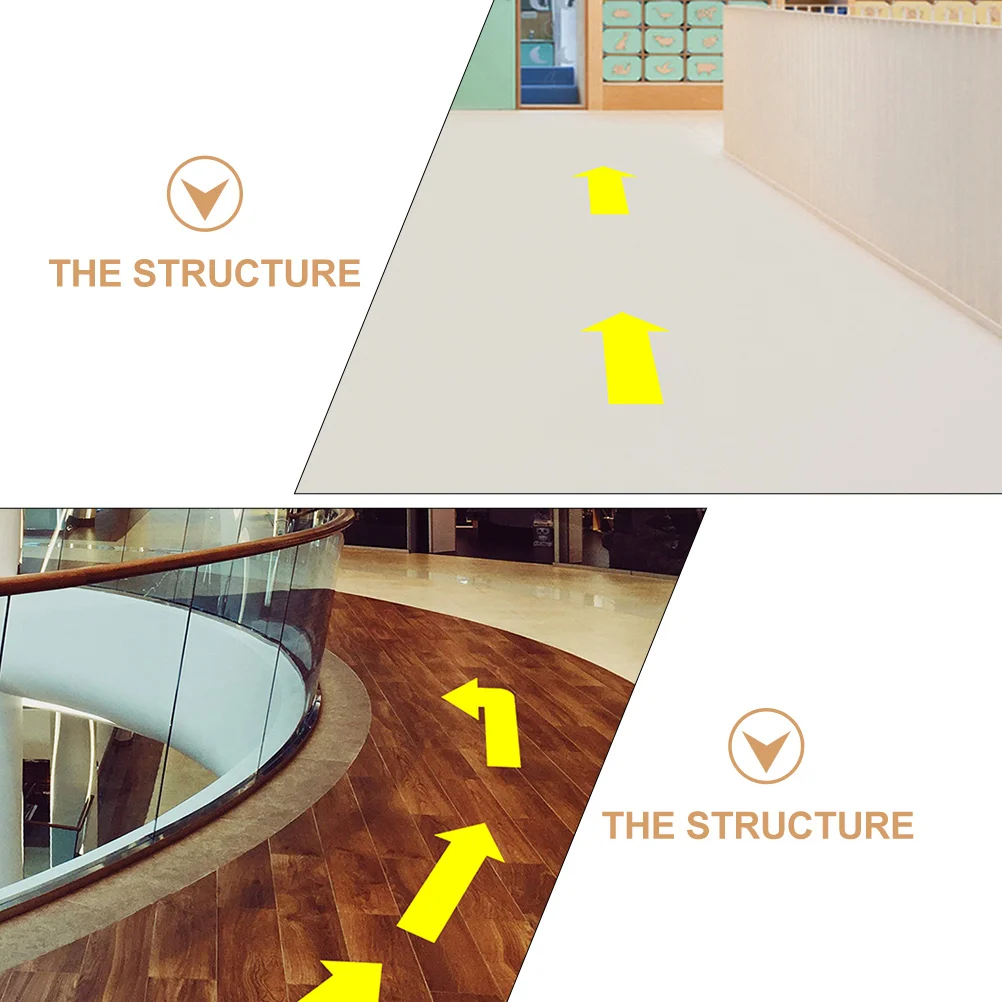 2 ชิ้น Arrow สติกเกอร์กาวป้ายทิศทางการจราจรสัญญาณความปลอดภัยแผนที่ลูกศรป้ายสติกเกอร์ไวนิลชั้น Decals