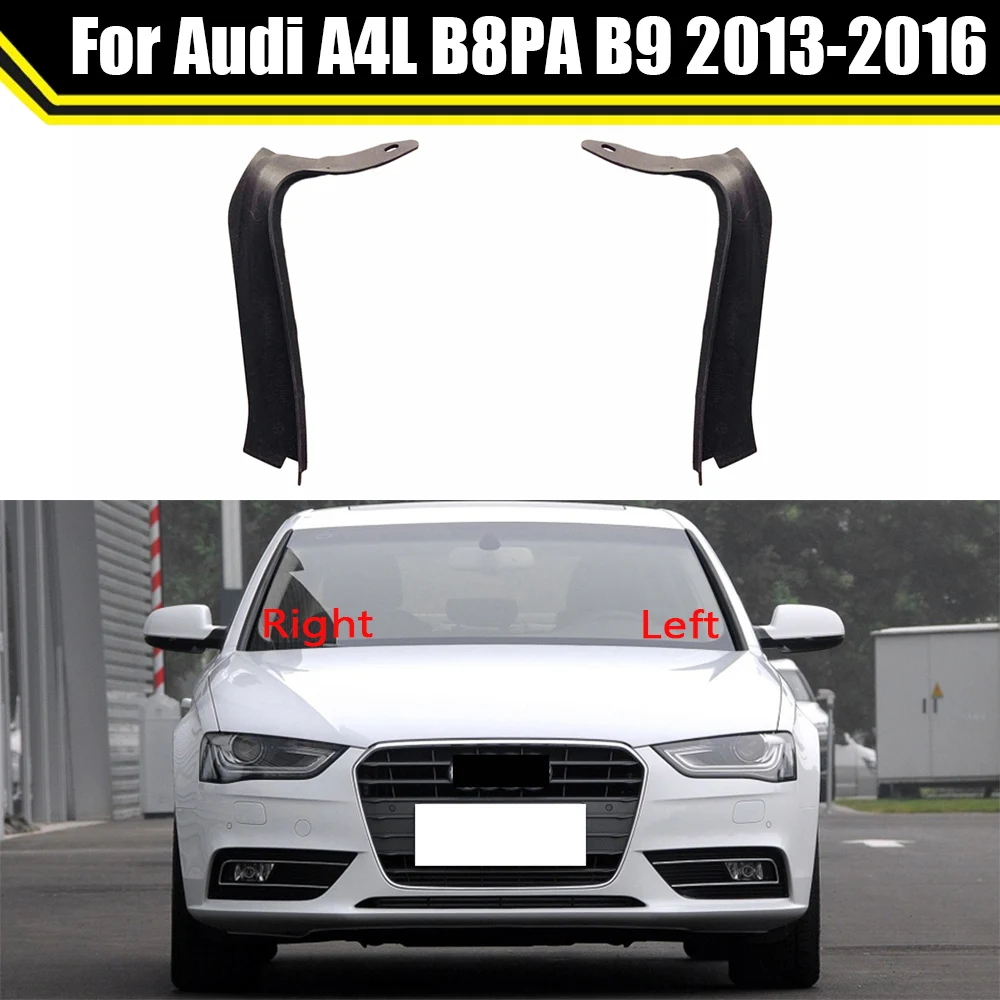 

Car Headlight Seal Rubber Strip Waterproof Under Headlights Plastic Black Trim Soft Leather Strip For Audi A4L B8PA B9 2013-2016