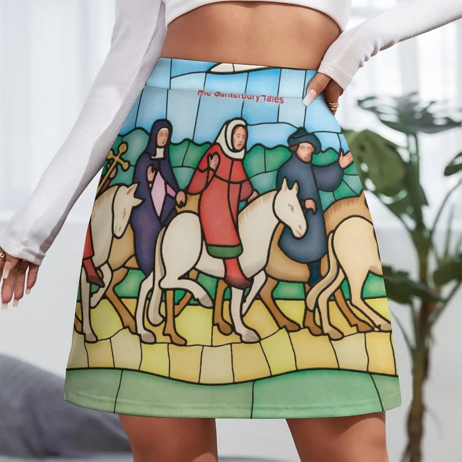 The Canterbury Tales - Geoffrey Chaucer Literary Art for Bibliophiles, Readers and Writers Mini Skirt