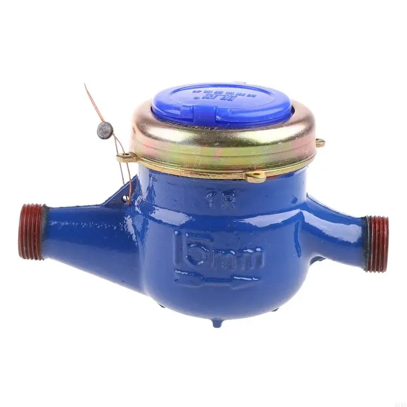 57be Water Meter тяжелый поток латунного потока измерение измеритель холодной воды Домашний сад влажный стол измерение измерение