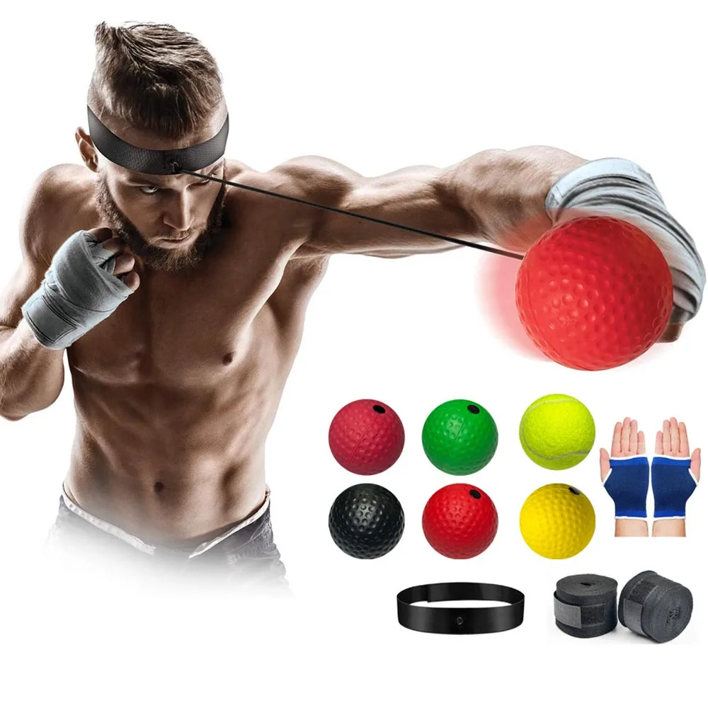 Head-mounted boxing reaction ball decompression venting ball magic speed ball training fitness entertainment home