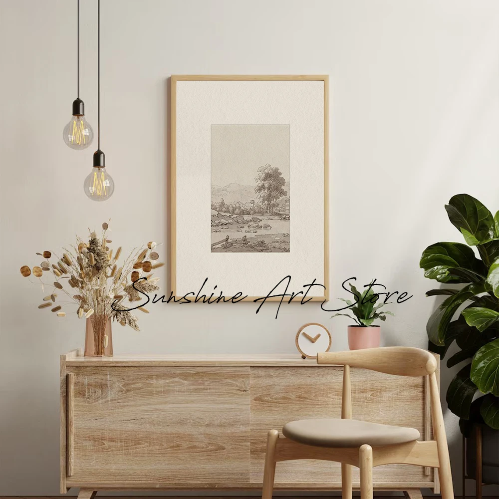 Neutral Art Prints Neutral Gallery Wall Art Canvas Printing Earth Toned Home Decor Canvas Poster Nature Landscape Vintage Decor