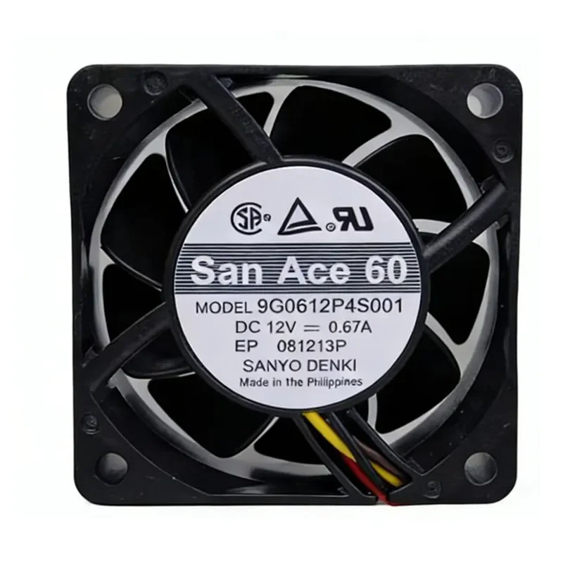 for SANYO 9G0612P4S001 9G0612P4S006 9G0612P4S011 12V 0.67A 6CM PWM Large Air Volume Cooling Fan