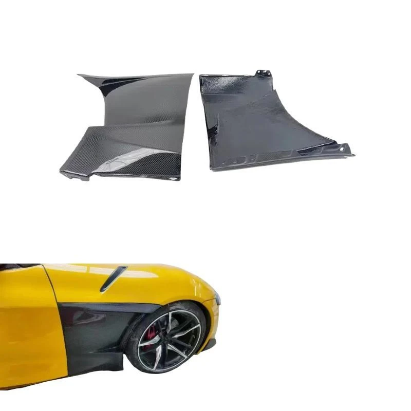 Suitable for A90 2019+ 3K/6K/12K Carbon Fiber Front Side Fender Flares Glossy Matte Exterior Modification Parts