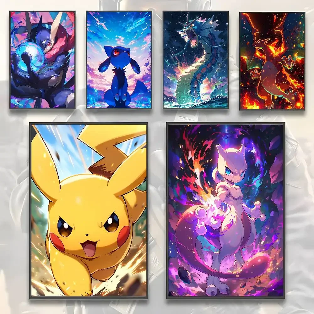 Pokemon Peripherals Charizard Arcanine Rapidash Anime Wall Art Canvas Print view 6