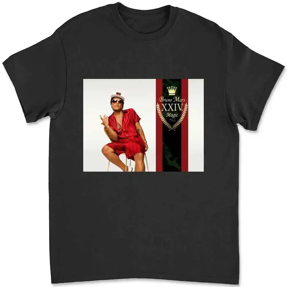 Bruno Mars 24K Magic Vinyl Cd Cover T-shirt LSNA