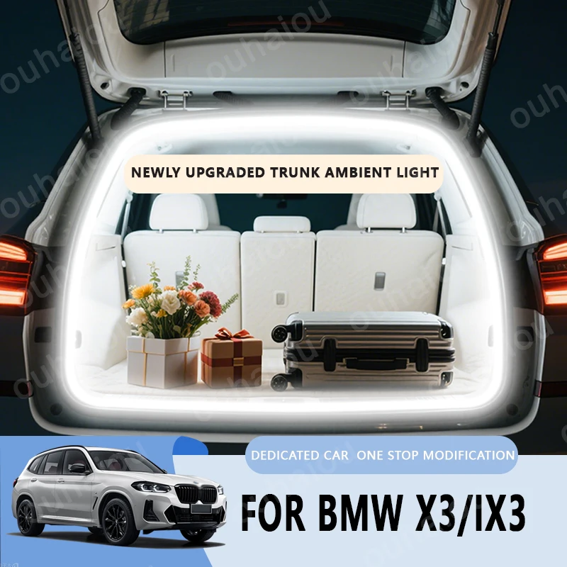 

For BMW X3/iX3 trunk light modification light Atmosphere lights White warm white Rear Trunk LED Light Bar
