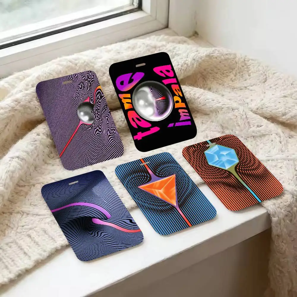 Cool Hot Popular Music Band TameS I-Impala Card Holder Transportation Work Permit Cards ID Student Meal Card case