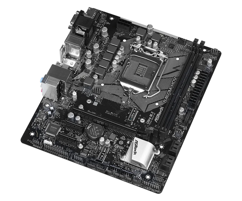 ASROCK B460M-HDV Motherboard Intel B460 LGA 1200 2xDDR4 64GB