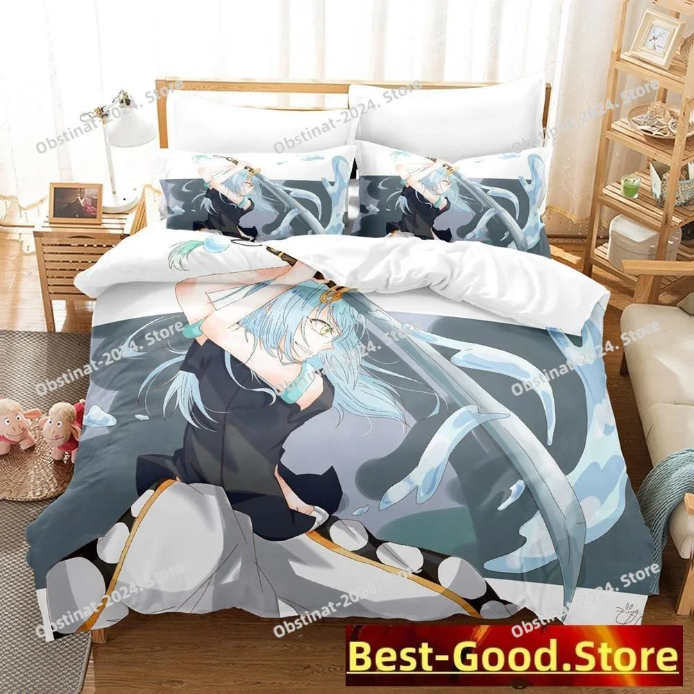 time i got reincarnated as a slime Bedding Set Duvet Cover Full Queen King Size Pillowcase Bed Print Bed Set Aldult Kid Bedroom