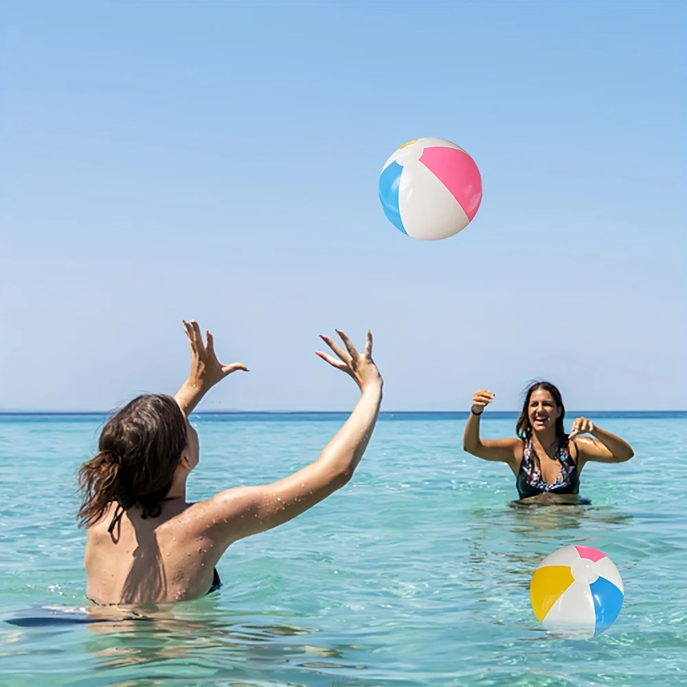 10 Stück aufblasbare Strand bälle 15,7 Zoll 4-Farben-Ball für Kinder Schwimmbad Wasserspiele Spielzeug Sommer Strand party Ballon Strand ball