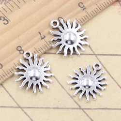 20pcs Charms Sun Sunshine 17x15mm Tibetan Silver Color Pendants Antique Jewelry Making DIY Handmade Craft