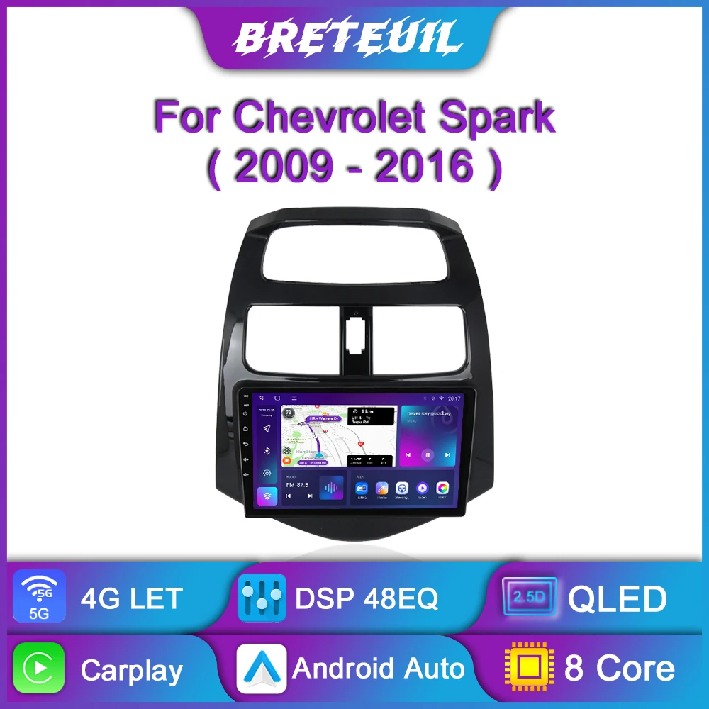 

For Chevrolet Spark Beat Matiz Creative Android Car Radio 2009 2010 - 2016 Multimedia Player Navigation GPS Carplay Auto Stereo