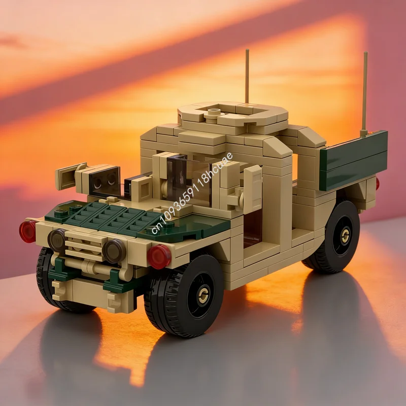 213pcs MOC HMMWV Humvee Cars Model Building Blocks Construction Assemble DIY Christmas Gifts Toy Creative Education Idea Brick