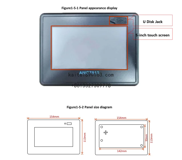 AWC7813 System sterowania laserem Co2 do maszyn do grawerowania i cięcia laserem Co2