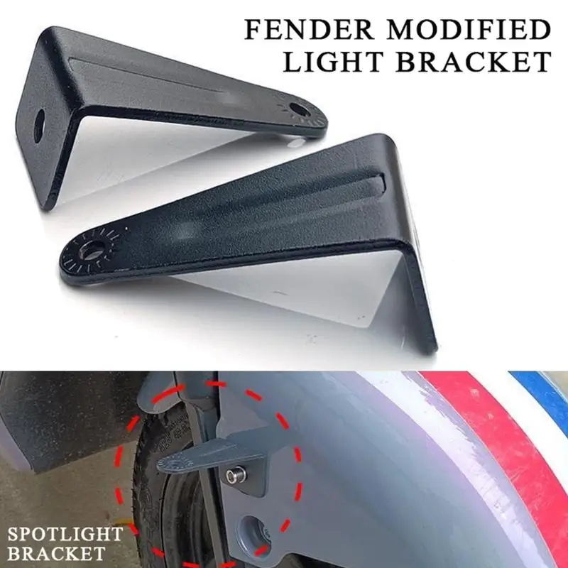 New 1/3Set Motorcycle Spotlight Holder Universal Adjustable LED Headlight Fog Light Support Base Exterior Tuning Bracket view 3