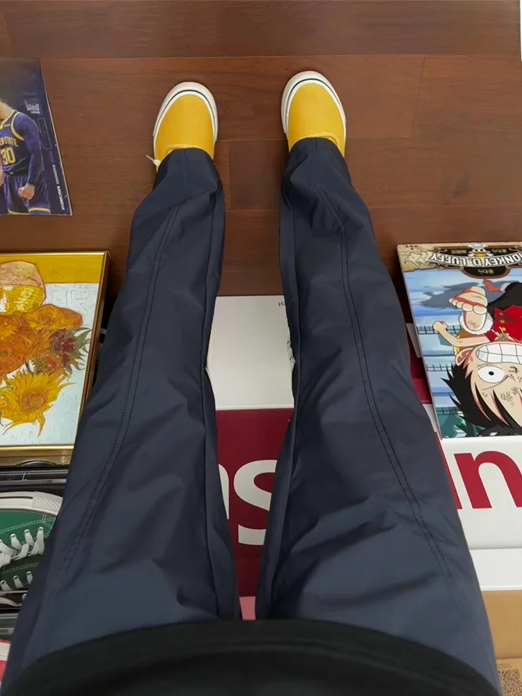 

American Sle Soft ell Waterproof Men's Hiking Pants Autumn Nylon Workwear Outdoor Sports Leisure Trousers Straight Leg Fit