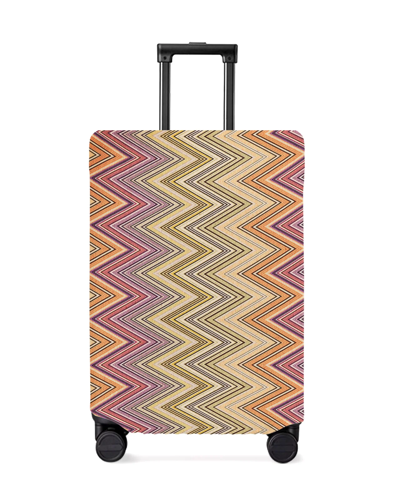 Ethnic Style Stripes Abstract Design Travel Luggage Cover Elastic Baggage Cover Suitcase Case Dust Cover Travel Accessories