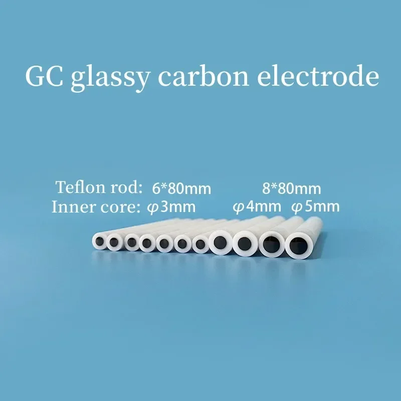 Japanese Glass Carbon Electrode 1/2/3/4/5mm Glass Carbon Auxiliary Modified Disk Electrode Can Be Invoiced