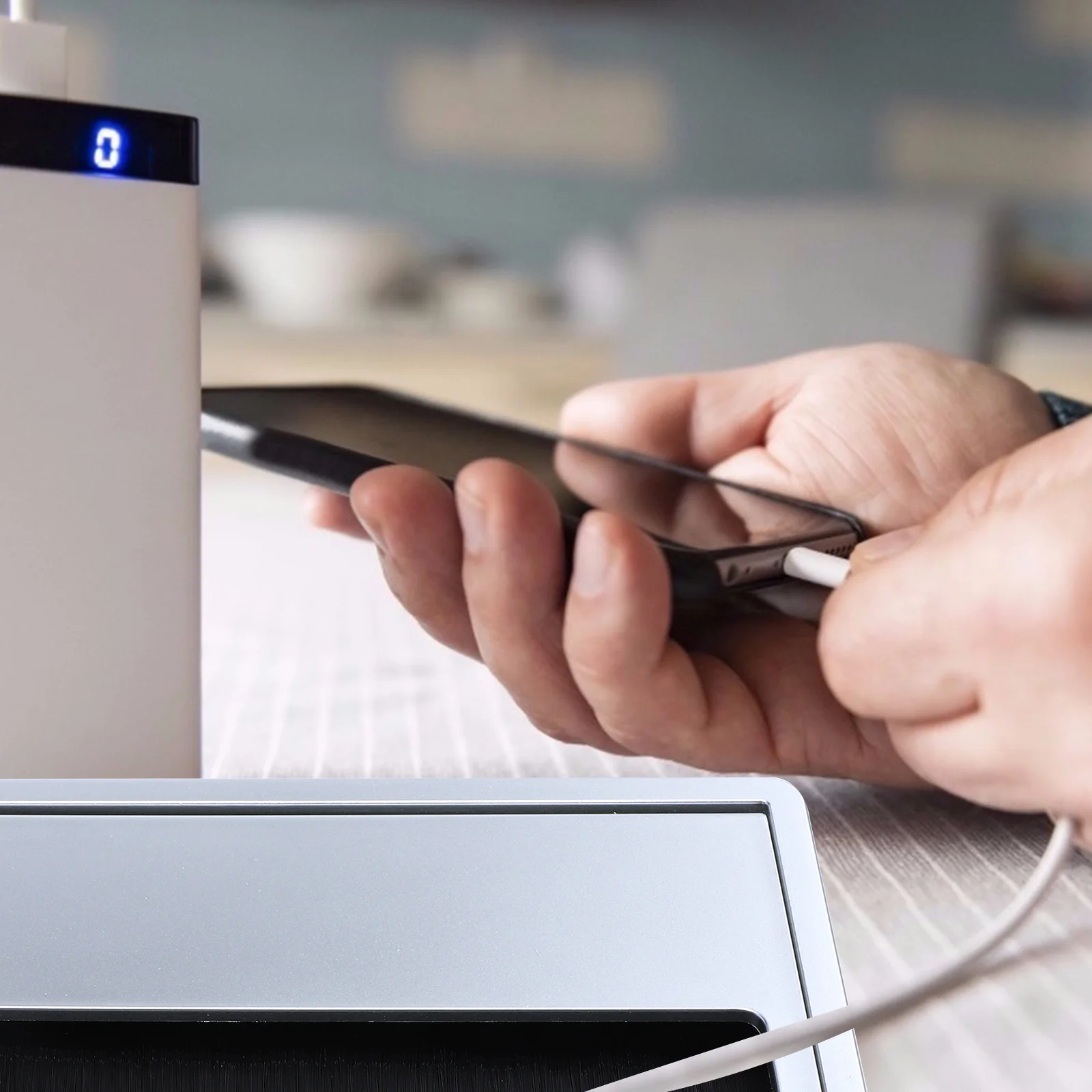 

2Pcs Desk Grommets Cable Hole Covers Wire Organizer Cord Management Tools Home Office Meeting Room Cable Organizer Box