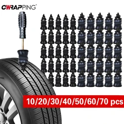 Ferramentas de reparo de pneus de carro, unhas de borracha para reparo de pneus, 10/30 peças, unhas de borracha com chave de fenda, acessórios para automóveis, caminhão e motocicleta