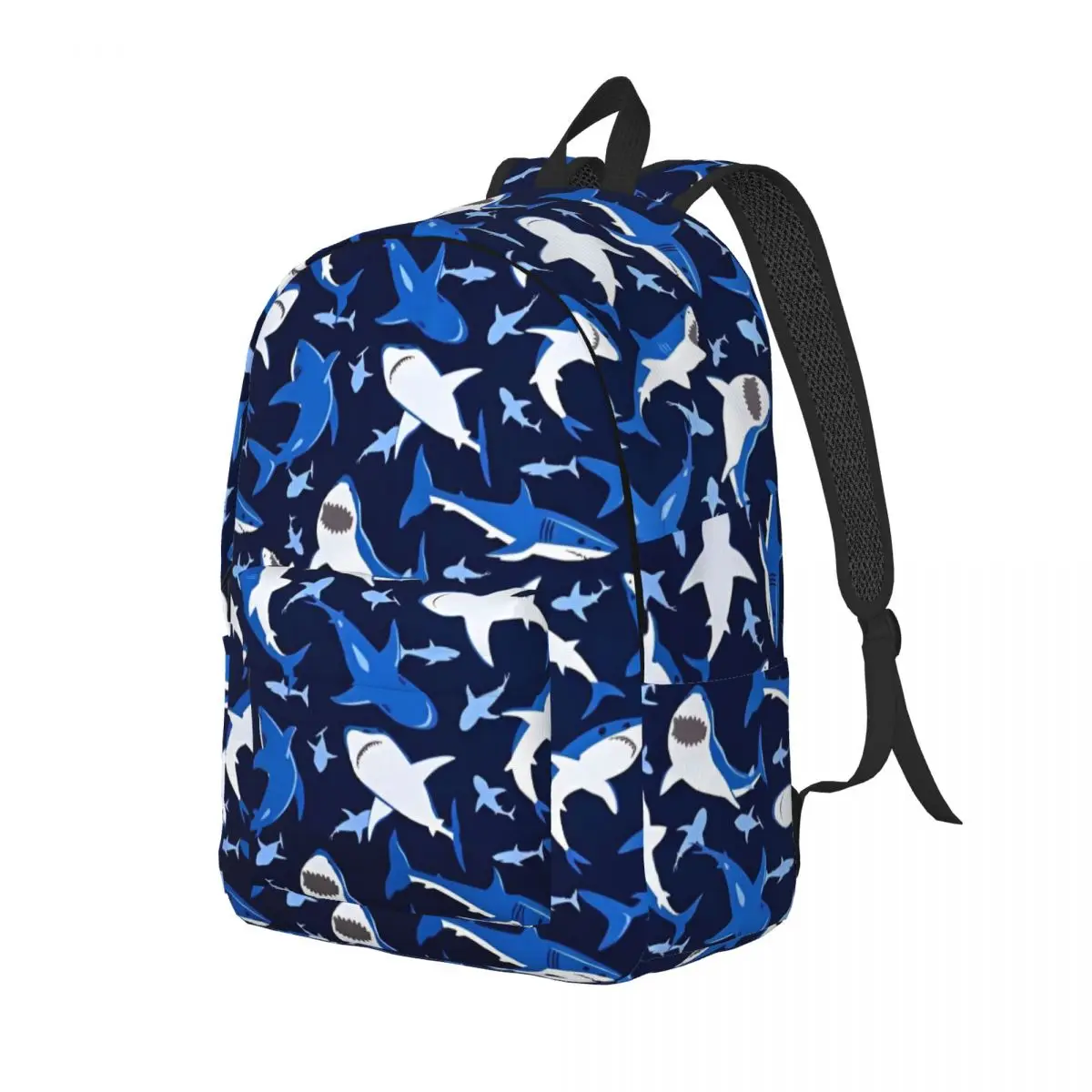 Shark Casual Backpack Outdoor Student Business Starry Whale Sharks Daypack for Men Women Laptop Computer Canvas Bags