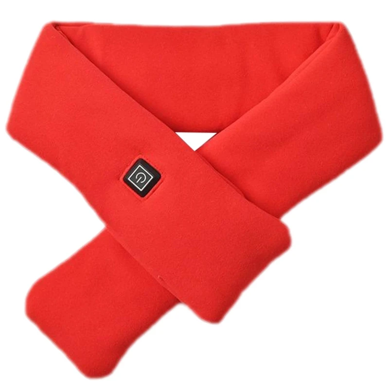 Washable USB Electric Heating Scarf, 3 Temperature Levels, Heated Scarf, Unisex Warm, Windproof Heating Scarf for Skiing