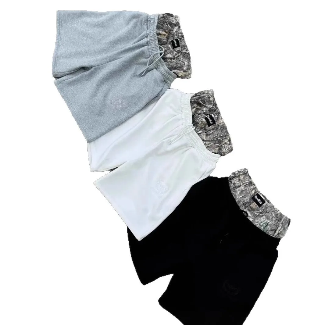 

Y2K Retro Shorts Camouflage Pattern Double Waist Embroidered Streetwear Men Women Harajuku Hip Hop Casual Boxer Sports Shorts