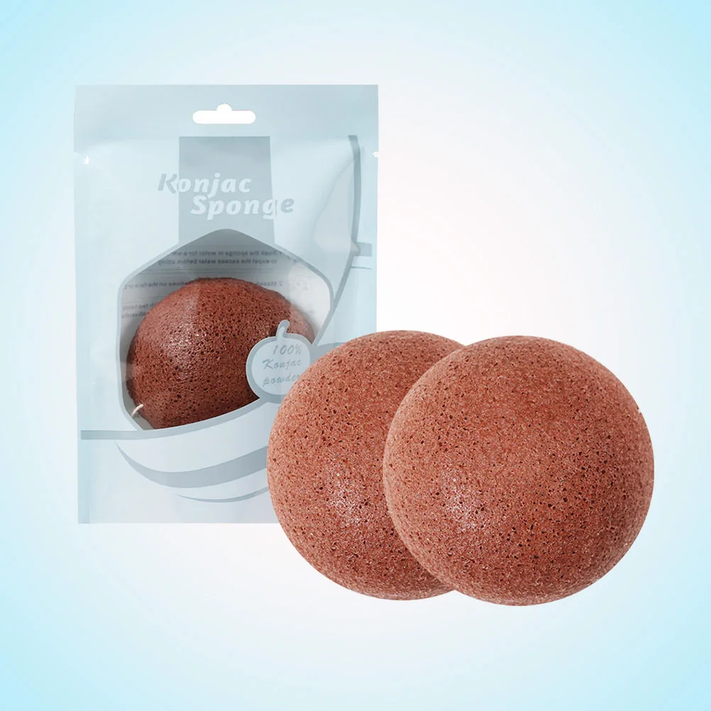 3 個のウォッシュフェイスフラッター天然半円形スポンジ黒ずみ用の優しい毎日の角質除去クレンジングスポンジ