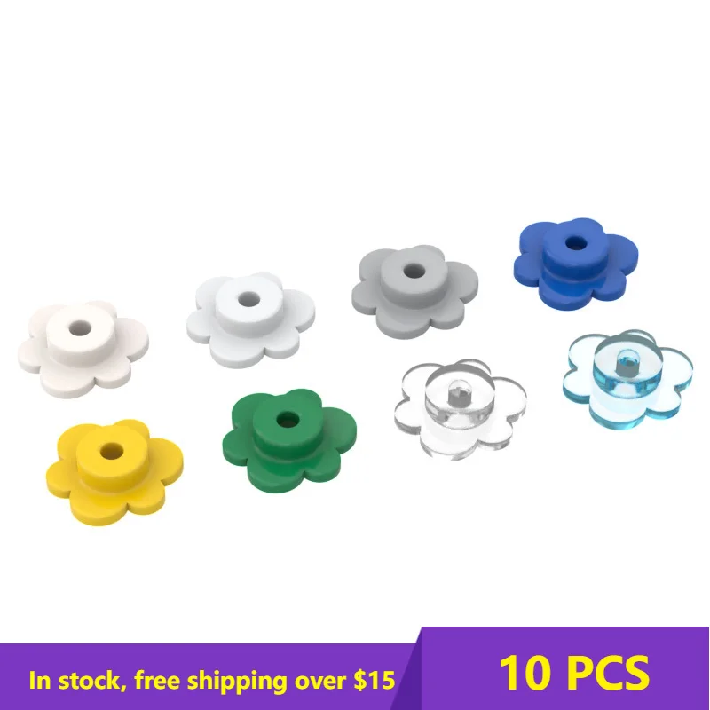 

10PCS Assembles ParticlesBlocks 3742 56750 Flower Petal Heads Bricks Assembles Particles DIY Education Parts Toy For Child Gift