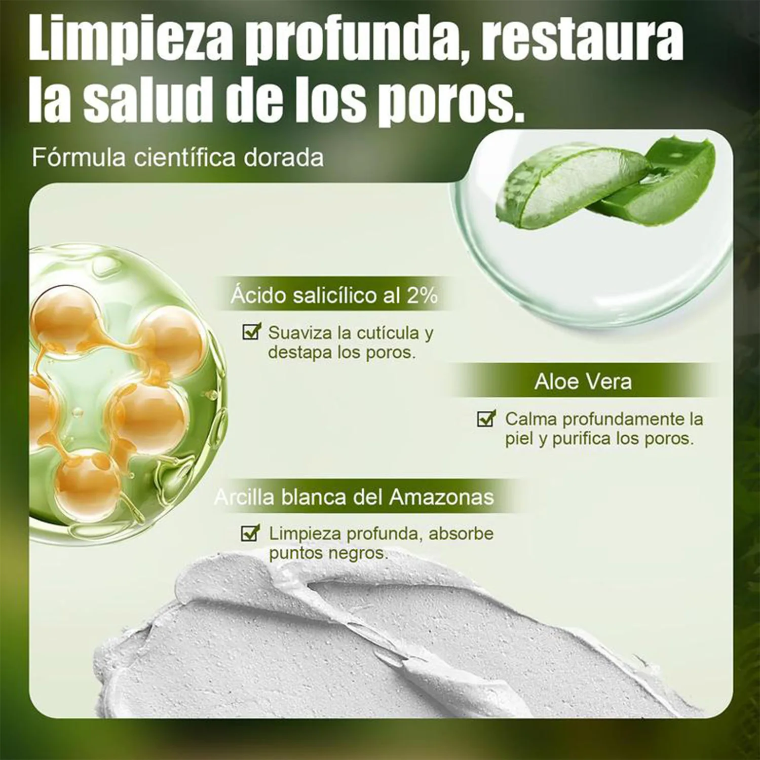 Afscheurmasker Reinigend moddermasker Verwijdert mee-eters en zacht poriën Vuilbalans