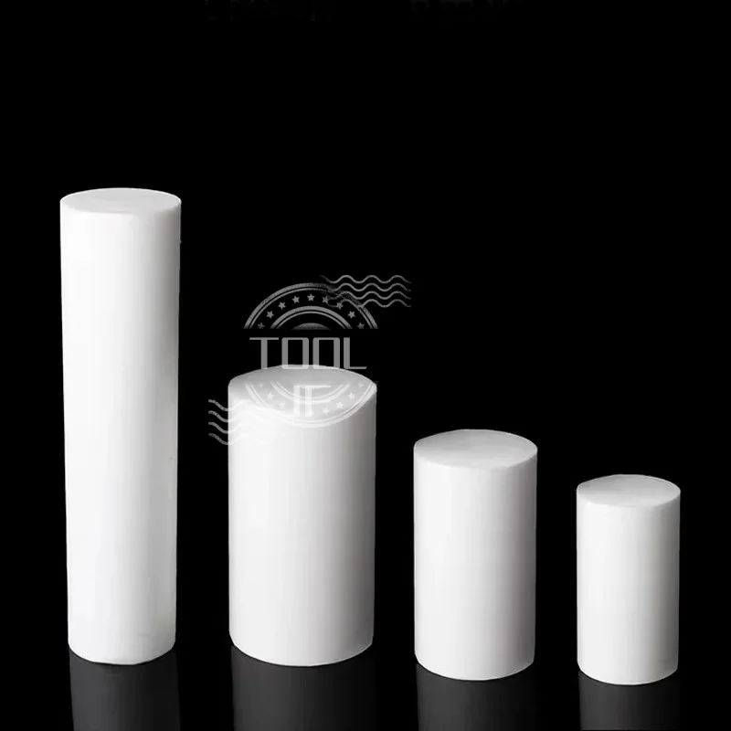

White PTFE Solid Round Rod - Environment-Friendly Non-Toxic Polytetrafluoroethylene Dia 5-30mm Sizes 5 6 7 8 10mm