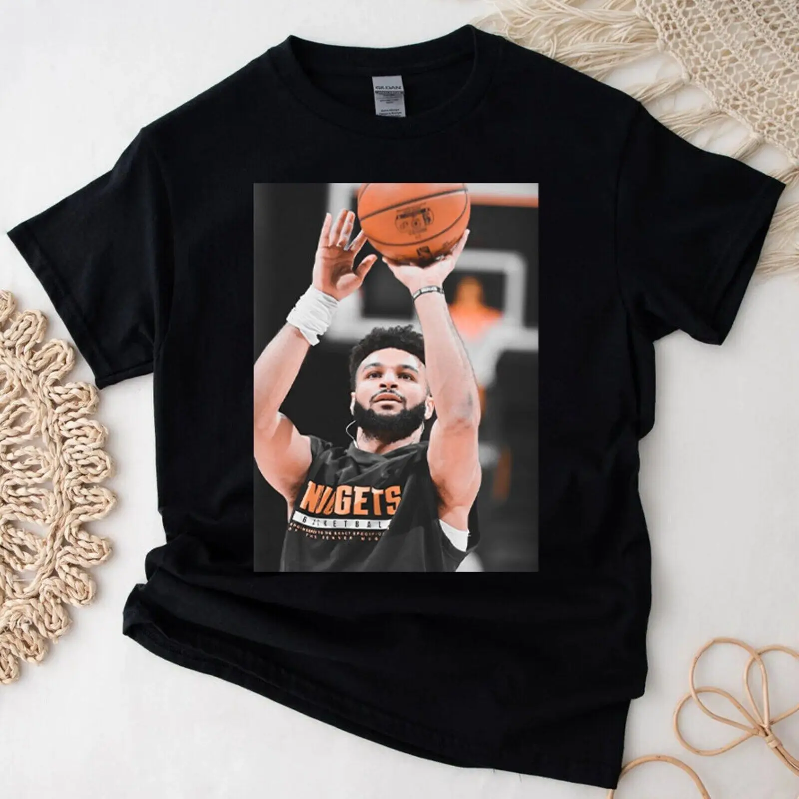 New Basketball Jamal Shooting T Shirt Black Joki