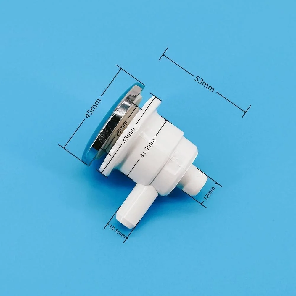 11.5mm Flat Cover Water Jet Small Nozzle 45mm ABS Cover Bubble Nozzle Chromed Cap PVC Base Massage Bathtub Jet Nozzle