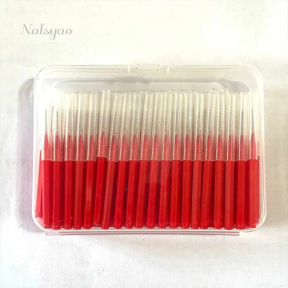 100Pcs Travel Case Teeth Cleaning Health Care Tooth Cleaners Orthodontic Dental Tools Oral Hygiene