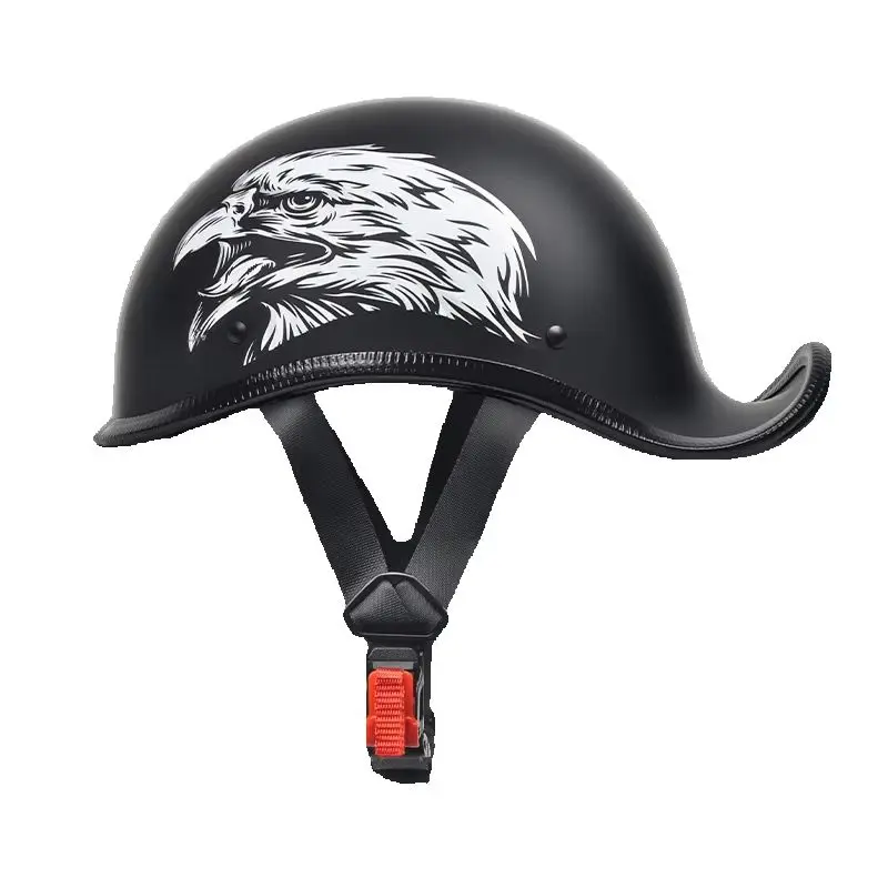 Best Seller Motorcycle Half Face Retro Scoop Helmets Custom Factory Design with Comfortable Abs Lining Cycling Helmet Wholesale