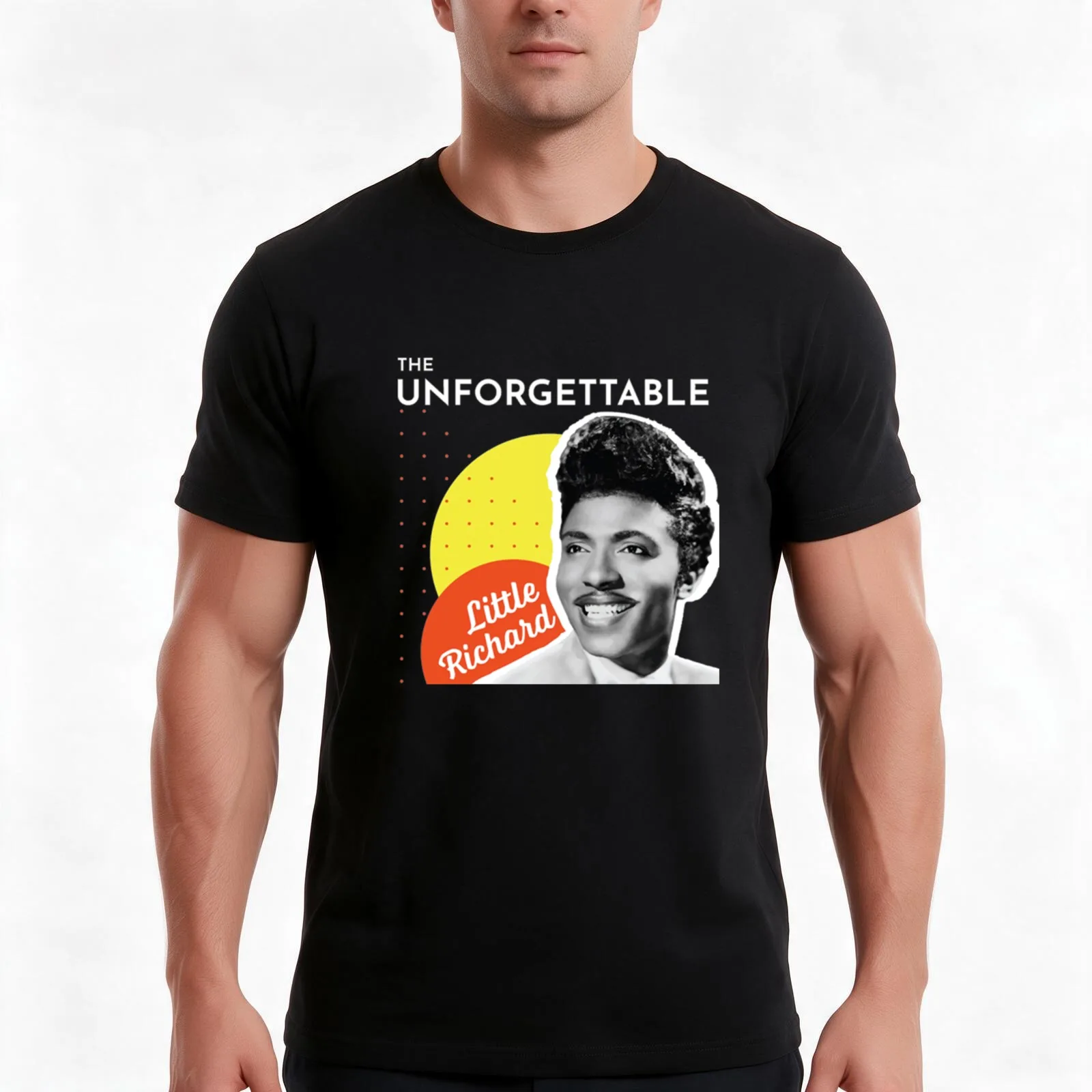 Little Richard Albm the unforgettable little richard T-Shirt, Summer Casual Cotton Tee, Oversized Streetwear Tops, 100% Cotton