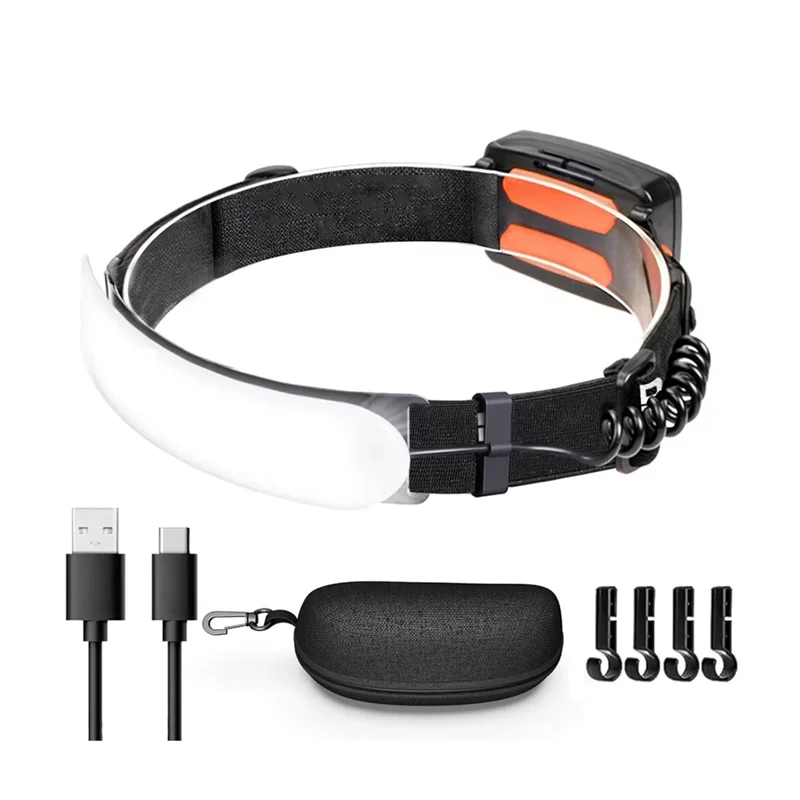 

A03F-LED Headlamp Rechargeable 1500 Lumens IPX6 Waterproof 3 Light Modes For Outdoor Activities Such As Camping,Running
