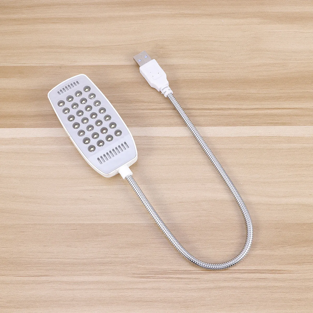 28 LED USB Laptop Light with Flexible Gooseneck Eye Protection Flicker Free Glare Free Low Power Consumption Energy Saving White