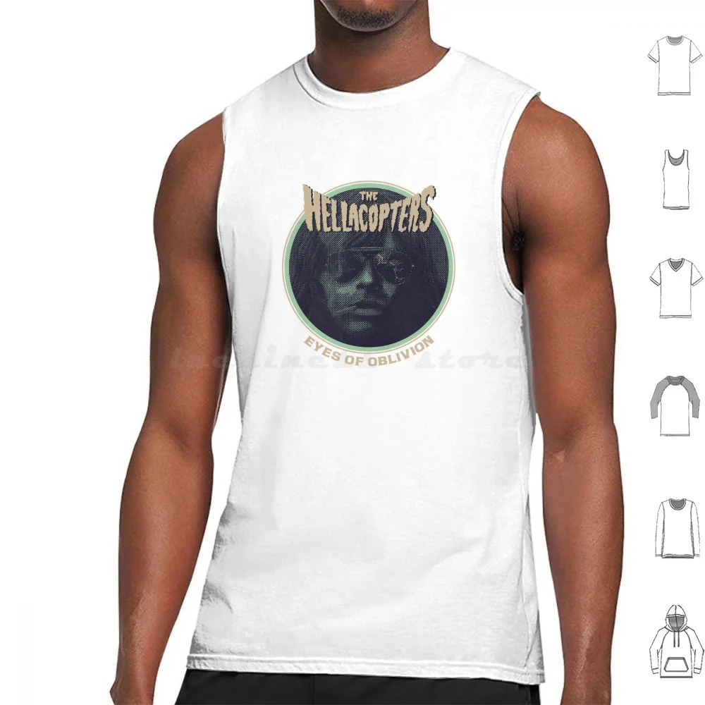 Hellacopters-T-Shirt , Eyes Of Oblivion Tank Tops Vest Sleeveless By The Grace Of God Payin The Dues Supershitty To