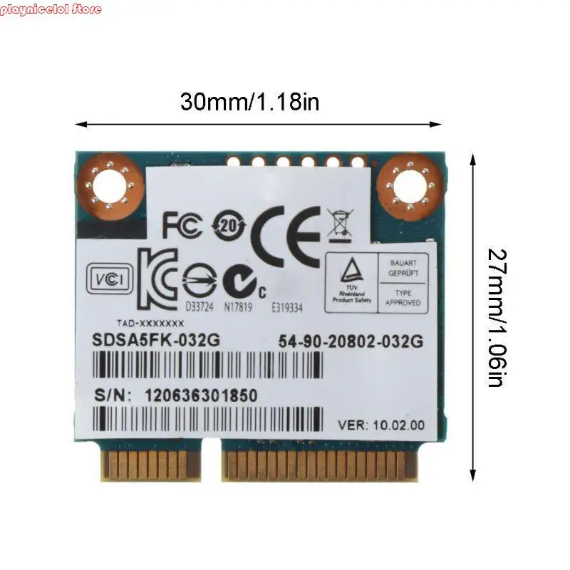 E8BA MSATA نصف الارتفاع 32G SDSA5FK-032G بطاقة محول الشبكة متينة